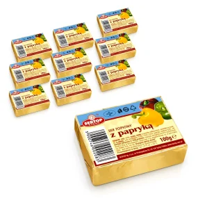 Schmelzkäse, mit Paprika, Sertop, 10 х 100 g