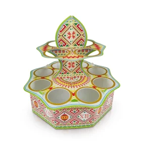 Пасхальная подставка на 12 яиц - Традиционная, картон