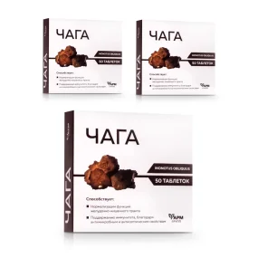 Chaga, FarmGrupp, 50 Tabletten х 3 Chaga, FarmGrupp, 50 Tabletten х 3