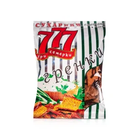 Roggen-Croutons - Tri Semjerki, mit Sauerrahm- und Kräutergeschmack, 50 g