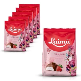 Zefir in Schokoglasur mit Beerenmoussegeschmack, Laima, 6 х 175 g