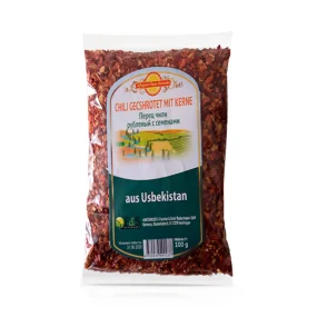 Chilli geschrottet, 100g aus Usbekistan