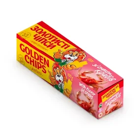 Картофельные чипсы со вкусом краба, Золотистые,75 г