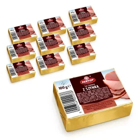 Schmelzkäse, mit Schinken, Sertop, 10 х 100 g