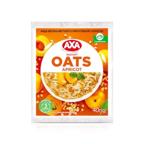 Каша овсяная мгновенного приготовления с курагой, AXA, 40 г
