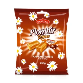 Weichkaramellen mit Karamellgeschmack - Plombir Toffees, 250 g Weichkaramellen mit Karamellgeschmack - Plombir Toffees, 250 g