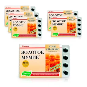 Mumijo Altayskoe, Evalar, 20 Tabletten х 6  Mumijo Altayskoe, Evalar, 20 Tabletten х 6