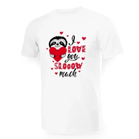 Футболка мужская - дизайн I love you slooow much, хлопок Футболка мужская - дизайн I love you slooow much, хлопок