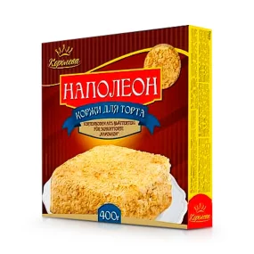 Коржи для торта - Наполеон, Королева, 400 г Коржи для торта - Наполеон, Королева, 400 г