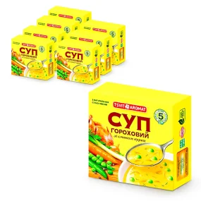 Erbsensuppe, mit Hühnergeschmack, schnellkochend, TsvitAromat, 8 x 150 g