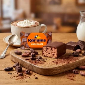 Quarkriegel mit Schokoladengeschmack, in Schokoglasur, Karums, 45 g