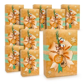 Geschenkkarton - Frohes Neues Jahr, Karton, 16 x 23 x 7,5 cm, 10 St.