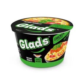 Лапша быстрого приготовления - Glads, со вкусом курицы и соусом cальса, 85 г