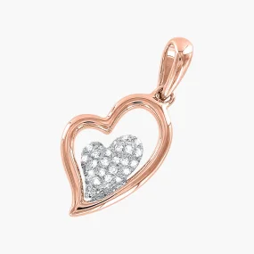 Anhänger, Rotgold 585°, Brillant, 18 mm