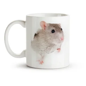 Кружка - дизайн Светло-серая мышка, керамика, 330 мл