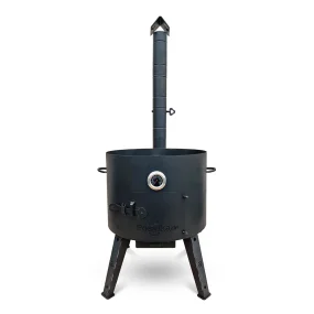 Печь - КазаноFF с термометром и дымоходной трубой, для казана 22 литра, Ø 49 см