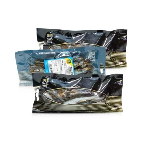 Capelin mit Kopf, getrocknet und gesalzen, Dedukas, 3 х 100 g