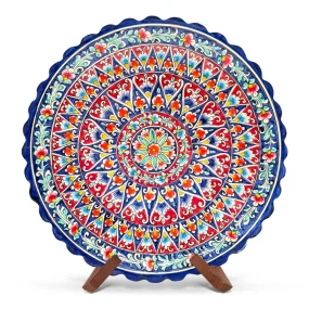 Lagan - KaraKalam KR2, Rischtan Keramik, Ø 42 cm Lagan - KaraKalam KR2, Rischtan Keramik, Ø 42 cm