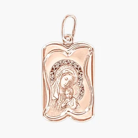 Ikone - Anhänger, Rotgold 585°, 35 mm