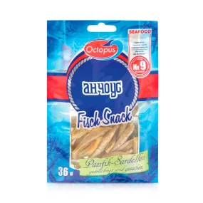 Pazifik-Sardellen, getrocknet, Octopus, 36 g