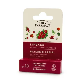 Lippenbalsam mit Preiselbeere und Cranberry, Grüne Apotheke, 3,6 g Lippenbalsam mit Preiselbeere und Cranberry, Grüne Apotheke, 3,6 g