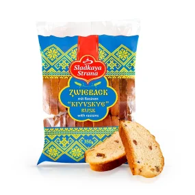 Zwieback - Kiewskije, mit Rosinen, Sladkaya Strana, 350 g   