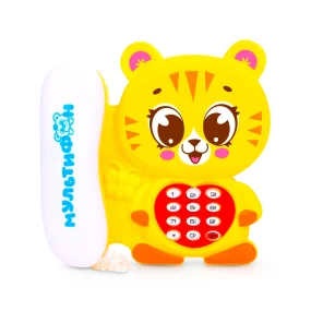 Musikalisches Telefon - Tiger,  mit russischen Soundeffekten, 13 х 12 cm Musikalisches Telefon - Tiger,  mit russischen Soundeffekten, 13 х 12 cm