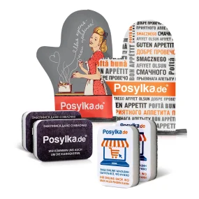 Набор - Posylka.de, прихватка: 2шт. + губка для мытья посуды: 4 шт. Набор - Posylka.de, прихватка: 2шт. + губка для мытья посуды: 4 шт.