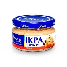 Kaviar aus Kapelan, mit Krabben, Veladis, 160 g Kaviar aus Kapelan, mit Krabben, Veladis, 160 g