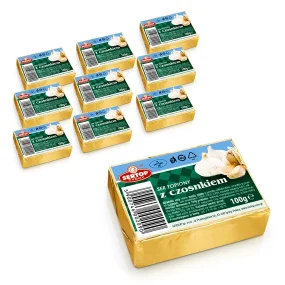 Schmelzkäse, mit Knoblauch, Sertop,10 х 100 g