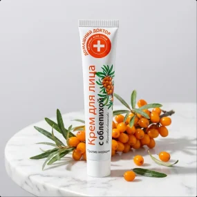 Gesichtscreme - Sanddorn, Anti-Falten, Domaschnij Doktor, 42 ml