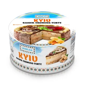 Torte - Kiewskiy, mit Baiser und Erdnüssen, Veselka, 450 g Torte - Kiewskiy, mit Baiser und Erdnüssen, Veselka, 450 g