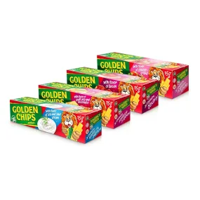 Kartoffelchips Set - Golden, 4 х 75g    