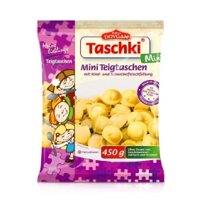 Pelmeni, Teigtaschen - Taschki Mini, mit  Rind- und Schweinefleischfüllung, Dovgan, 450 g Pelmeni, Teigtaschen - Taschki Mini, mit  Rind- und Schweinefleischfüllung, Dovgan, 450 g