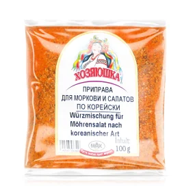 Приправа для моркови и салатов по-корейски, Хозяюшка, 100 г Приправа для моркови и салатов по-корейски, Хозяюшка, 100 г