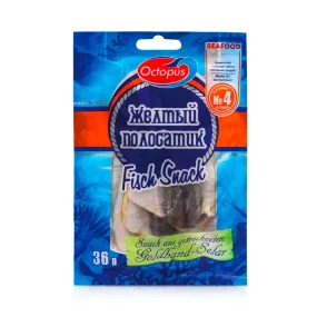 Snack aus Goldband-Selar, getrocknet, Octopus, 36 g