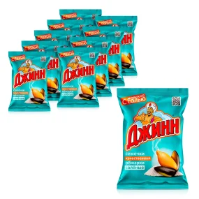 Sonnenblumenkerne mit Meersalz, geröstet, Jinn, 10 х 250 g Sonnenblumenkerne mit Meersalz, geröstet, Jinn, 10 х 250 g
