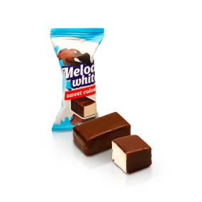 Konfekt - Melodi white, in einer schokoladenhaltigen Glasur, Lukas, 300 g Konfekt - Melodi white, in einer schokoladenhaltigen Glasur, Lukas, 300 g