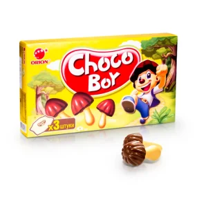 Gebäck -  Gribochki, Choco Boy, mit kakaohaltiger Fettglasur, 135 g