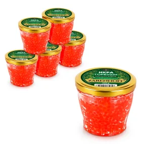 Gorbuschakaviar aus Kamtschatka Original, 6 Stück,  1,2 kg Gorbuschakaviar aus Kamtschatka Original, 6 Stück,  1,2 kg