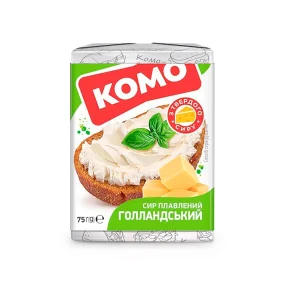 Сырок -  Голландский, плавленый, 40 % жирности, Комо, 75 г  Сырок -  Голландский, плавленый, 40 % жирности, Комо, 75 г