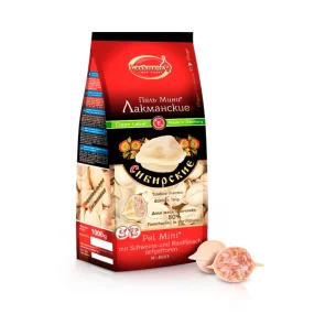 Pelmeni, Teigtaschen - Sibirskije, mit Schweine- und Rindfleischfüllung, Lackmann, 900 g Pelmeni, Teigtaschen - Sibirskije, mit Schweine- und Rindfleischfüllung, Lackmann, 900 g