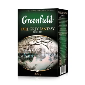 Чай чёрный - Earl Grey Fantasy, цейлонский, с ароматом бергамота и цитрусовых, Greenfield, 200 г