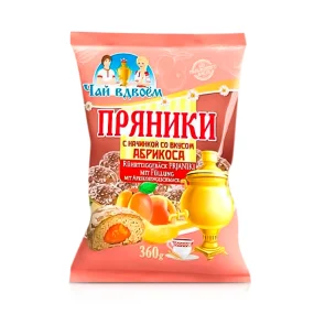 Пряники - Чай вдвоем, со вкусом абрикоса, 360 г Пряники - Чай вдвоем, со вкусом абрикоса, 360 г