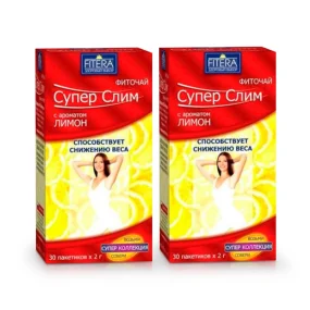 Phytotee - Super Slim, mit Zitrone, 30 Beutel x 2 g х 2 Phytotee - Super Slim, mit Zitrone, 30 Beutel x 2 g х 2