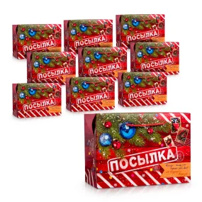 Пакет‒коробка - Новогодняя посылка, картон, 28 × 20 × 13 см, 10 шт. Пакет‒коробка - Новогодняя посылка, картон, 28 × 20 × 13 см, 10 шт.