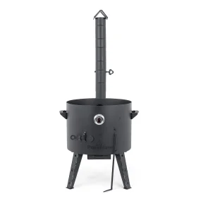 Feuerofen Utschak Ø 49 cm mit Abzugsrohr, für Kasan 22 L, Thermometer