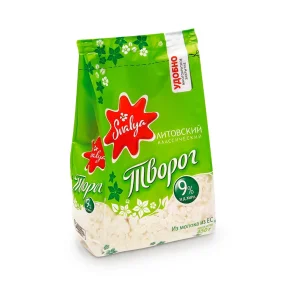 Творог - Литовский классический, 9 % жирности, Svalya, 450 г Творог - Литовский классический, 9 % жирности, Svalya, 450 г