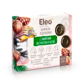 Lutscher, mit sibirischem Extrakt und Chaga, Eleo, 19 g