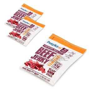 Getrocknetes Rindfleisch - Jerky mit Teriyaki, 3 х 45 g  Getrocknetes Rindfleisch - Jerky mit Teriyaki, 3 х 45 g